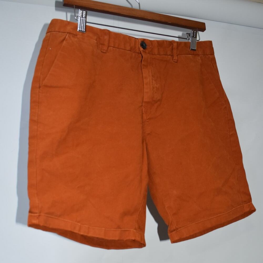 Scotch & Soda Men’s W30 Burnt Orange Chino Shorts Amsterdam Couture
